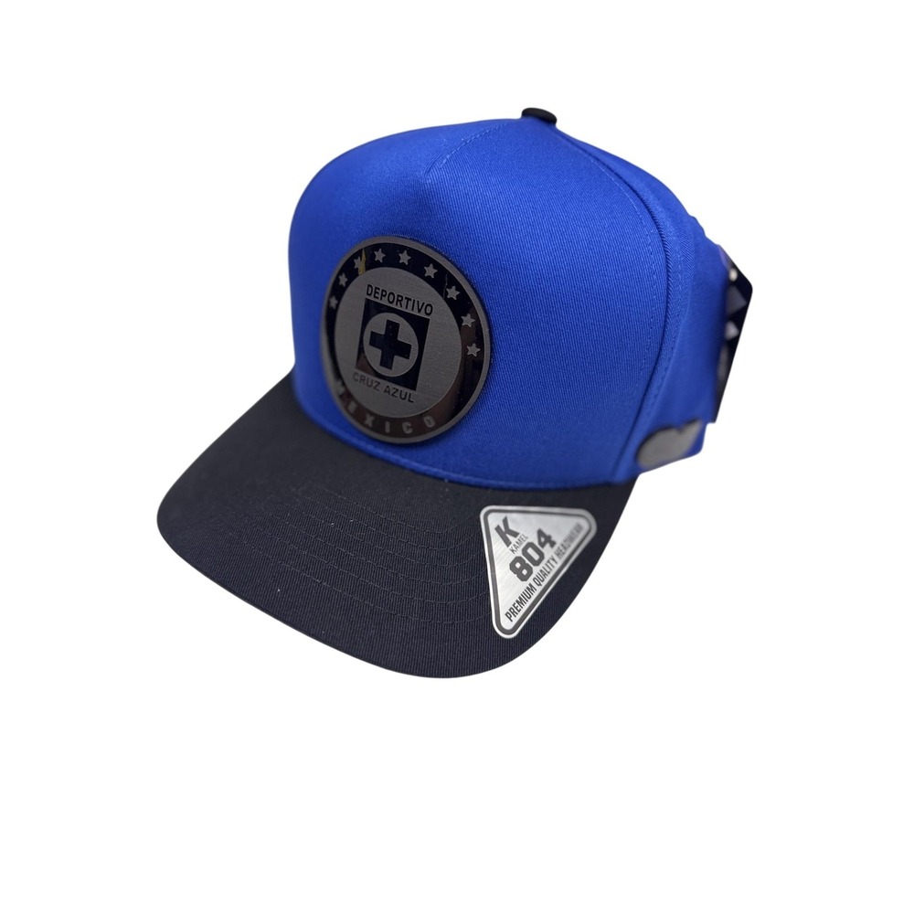 Kamel Cruz Azul 804 Snapback Hat Mens One Size Blue Black Soccer Mexico